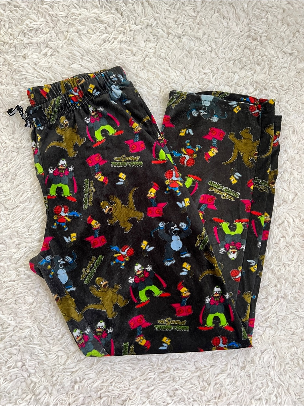 Aeropostale The Simpsons Treehouse of Horrors Lounge Pajama Pants Size Medium